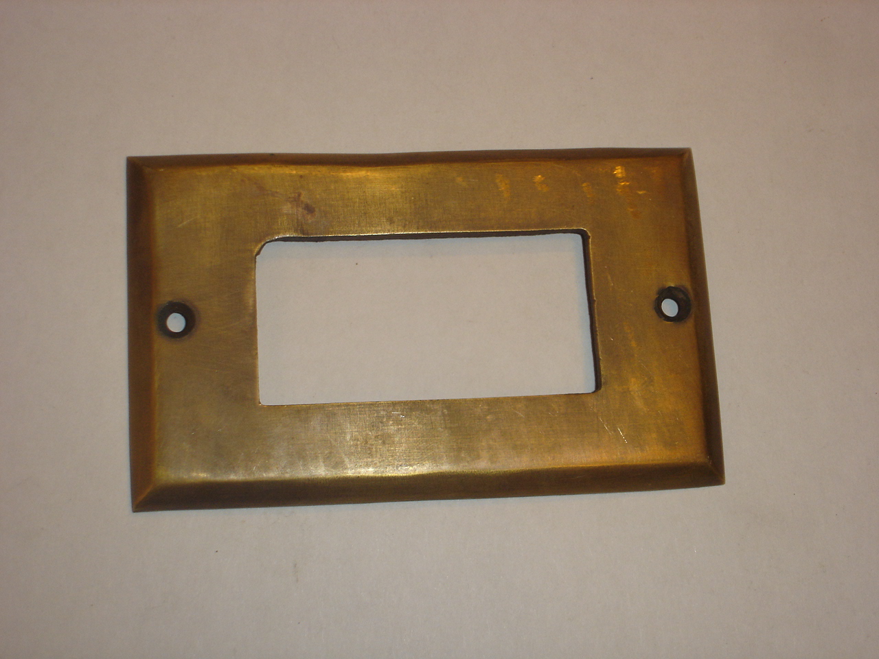 Brass cover switch code AE.051A size 120 mm x 71 mm.TH 1 mm.